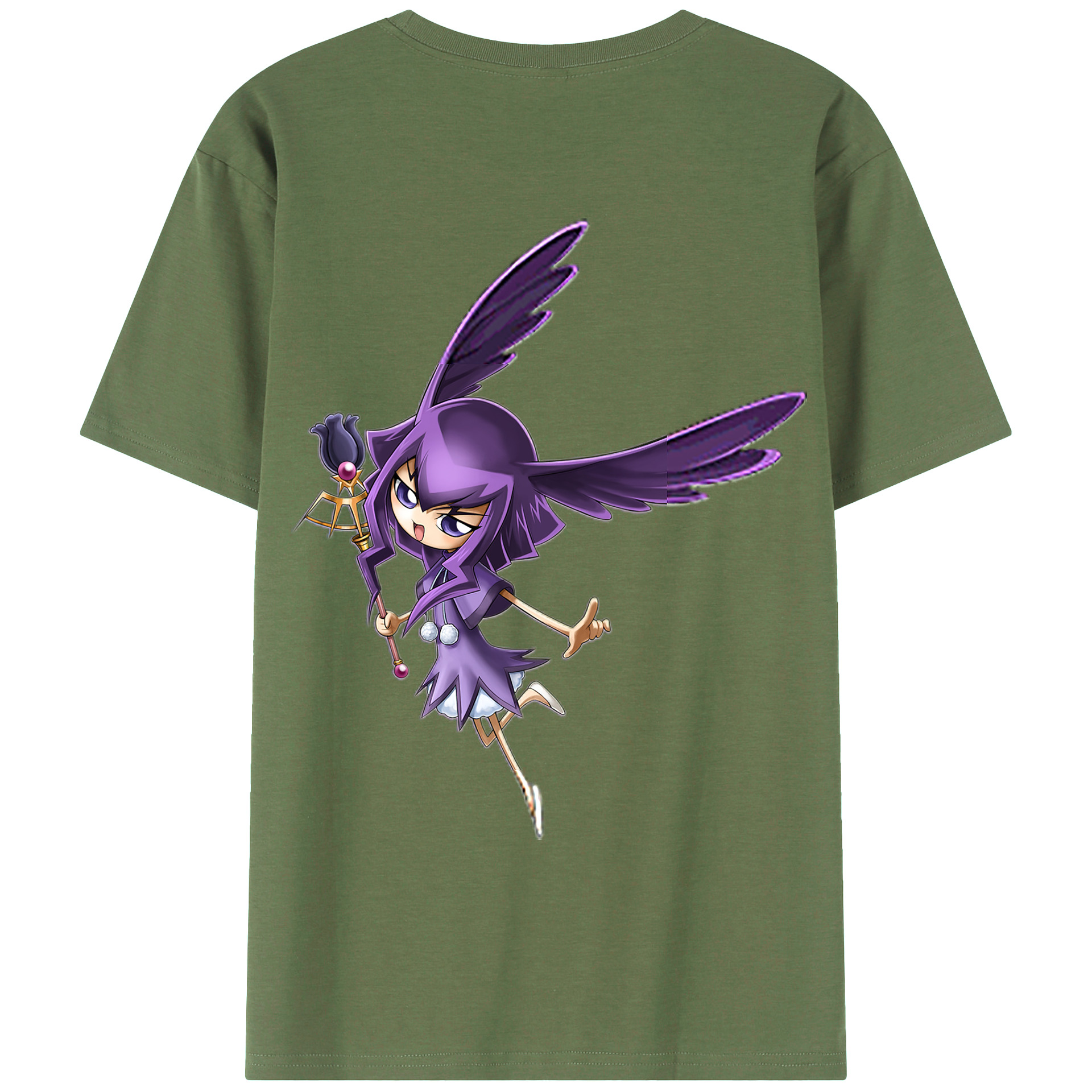 （画像用） 遊☆戯☆王 Yu-Gi-Oh! 綿100％ メンズ半袖Tシャツ（バックプリント） 通気性
